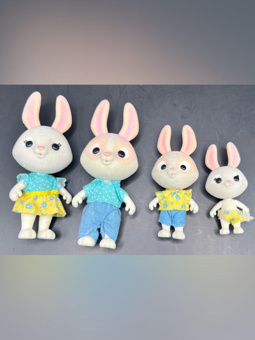 Honey Bee Acres - Bunny Toy set‎ of 4, Pre- Owned